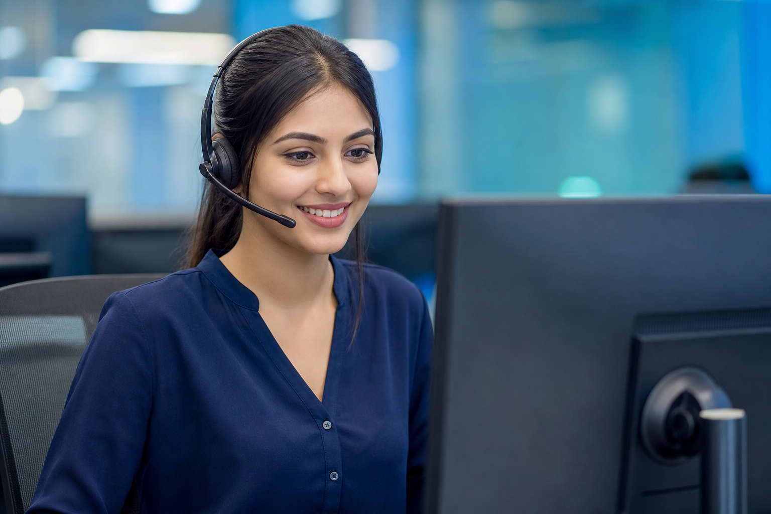 Inbound Voice Operations — Professional Agent with Headset